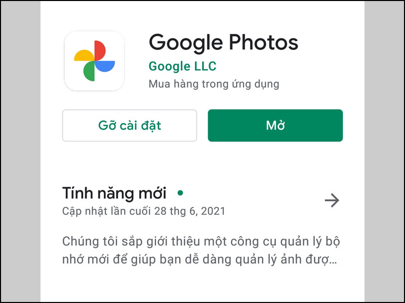 Ứng dụng Google Photos